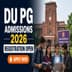 DU PG Admission 2026 Open; Apply by June 7